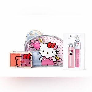 🎀 Sanrio Hello Kitty x Kuromi 6-Piece Makeup Bag & Product Bundle